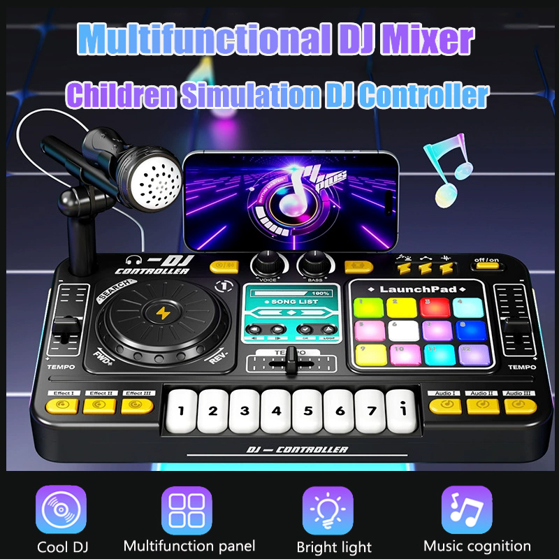 Audio Music Dj - Mixer DJ multifunzionale Simulazione per bambini