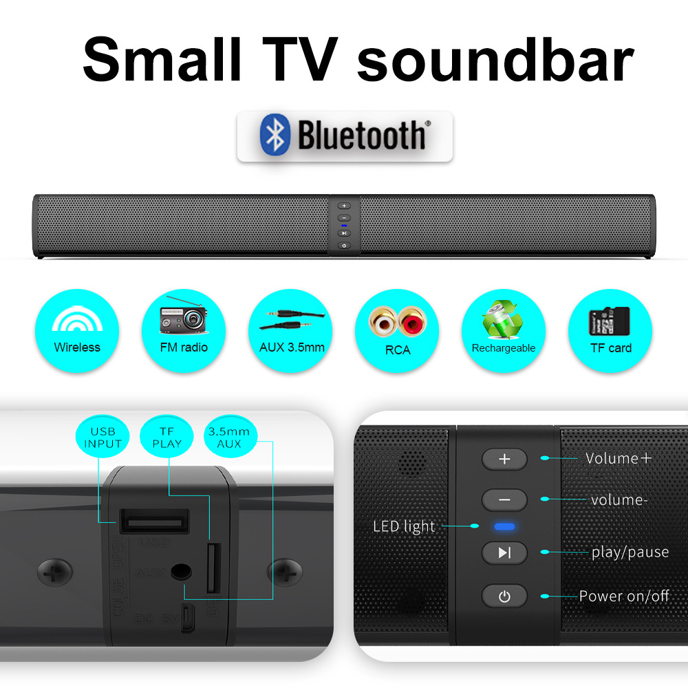 Soundbar Bluetooth Staccabile  - Audio Music Spotify recensione e prezzo