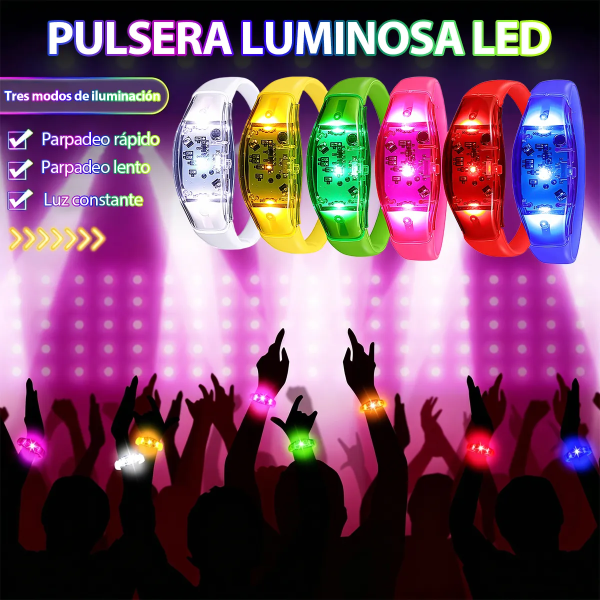 6 Braccialetti LED Attivati da - Audio Music Dj recensione e prezzo
